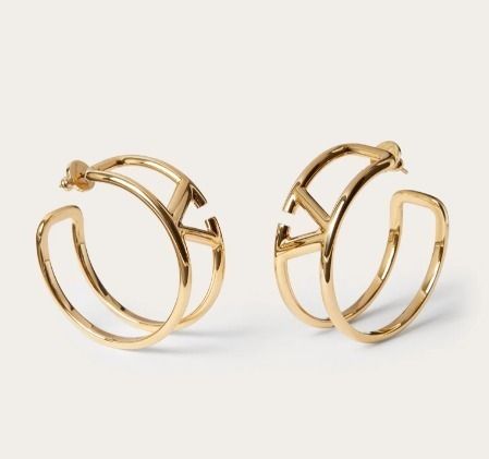 VALENTINO】Vロゴ シグネチャー メタル ピアス (VALENTINO/ピアス