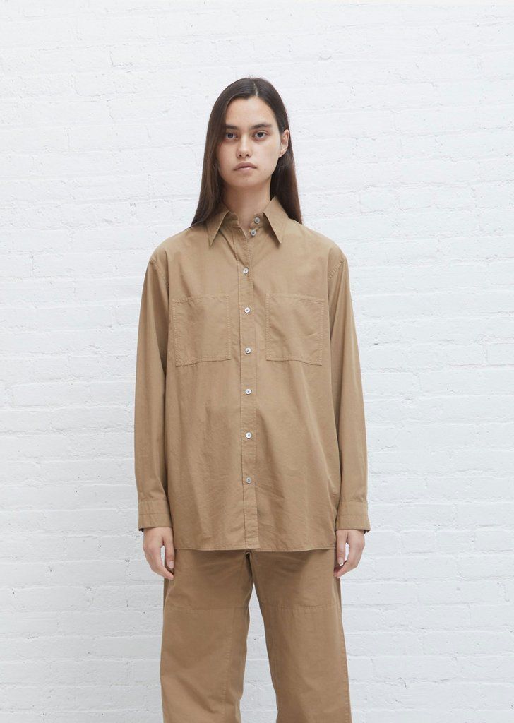 Lemaire】上質コットン☆オーバーサイズポケットシャツ 2色 (LEMAIRE Lemaire】上質コットン☆オーバーサイズポケットシャツ 2色 (LEMAIRE