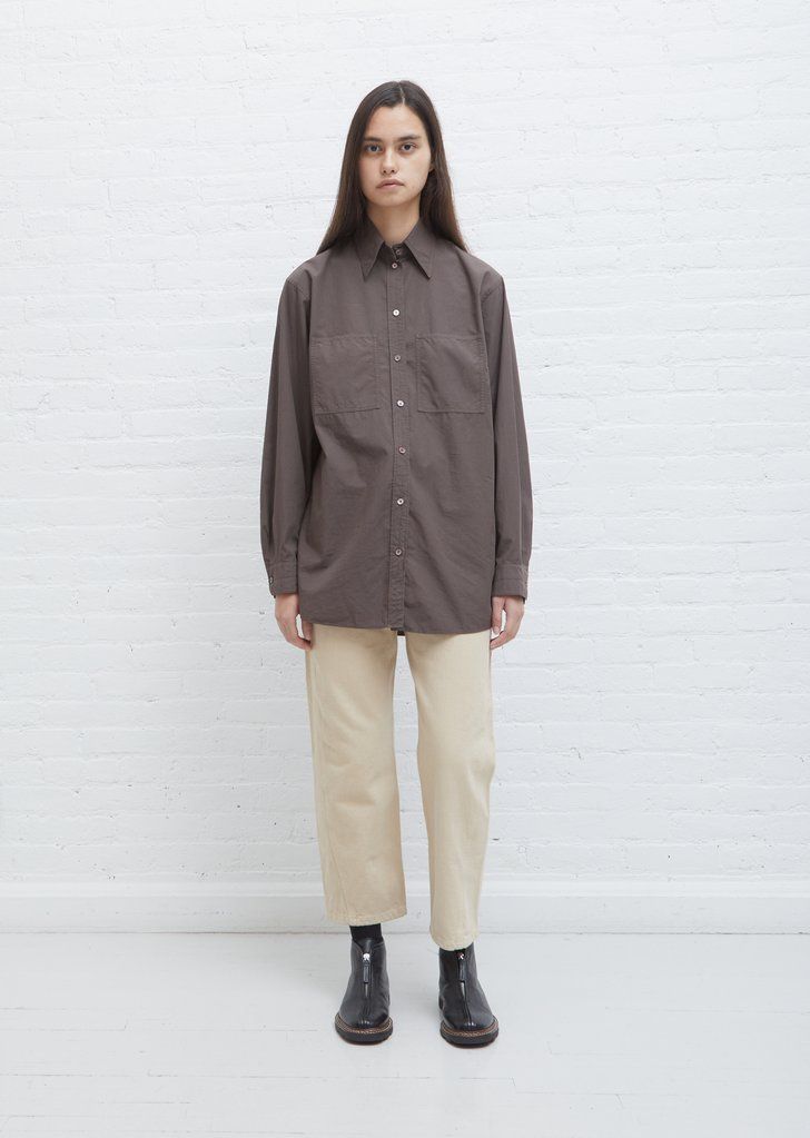 Lemaire】上質コットン☆オーバーサイズポケットシャツ 2色 (LEMAIRE Lemaire】上質コットン☆オーバーサイズポケットシャツ 2色 (LEMAIRE