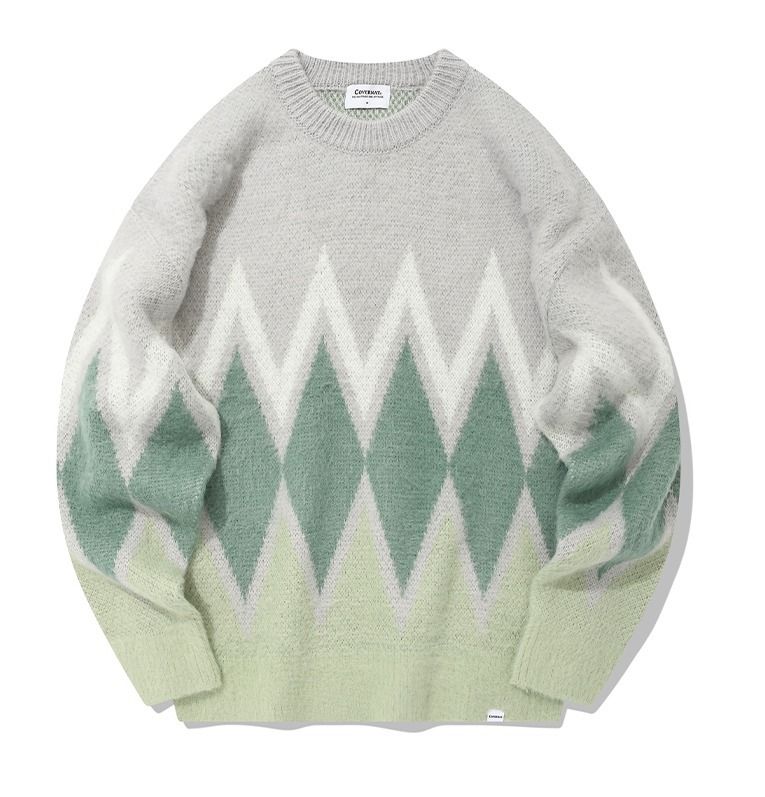☆韓国の人気☆【COVERNAT】☆ARGYLE MOHAIR KNI.T☆ニット ☆韓国の人気☆【COVERNAT】☆ARGYLE MOHAIR KNI.T☆ニット