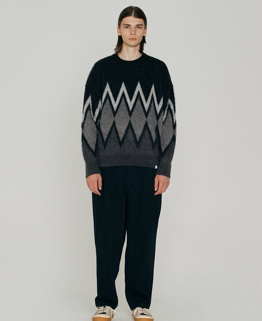☆韓国の人気☆【COVERNAT】☆ARGYLE MOHAIR KNI.T☆ニット ☆韓国の人気☆【COVERNAT】☆ARGYLE MOHAIR KNI.T☆ニット