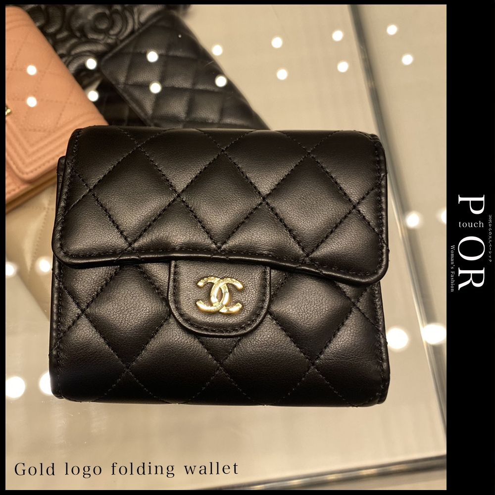 プチギフト 出品6/18まで CHANEL ミニ財布 二つ折り | www