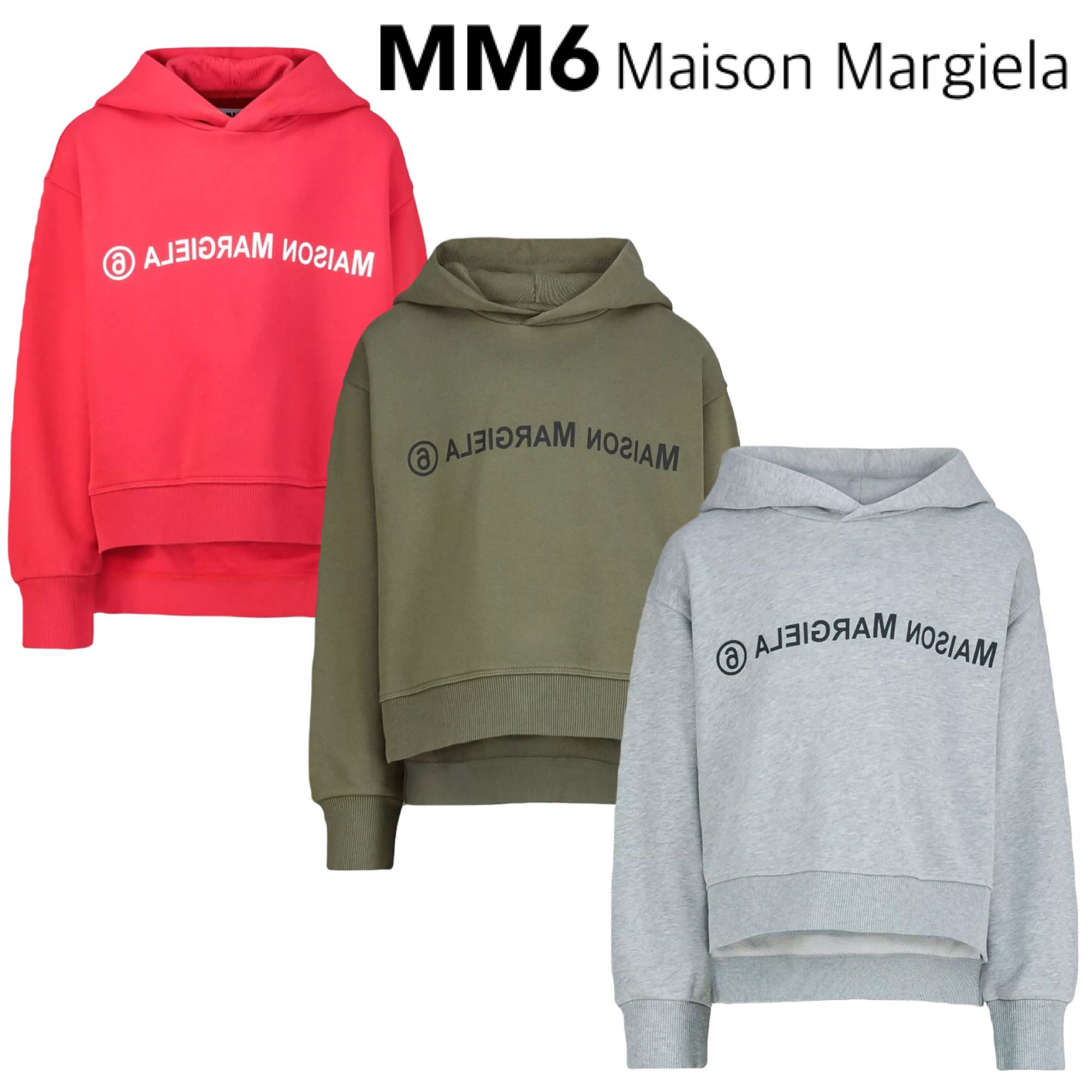 MM6 マルジェラ バイカラーパーカー 14Y 大人もOK | www.jarussi.com.br