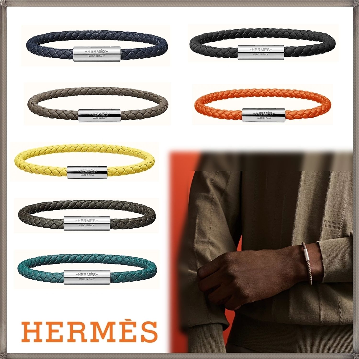 エルメス Goliath メンズ レザーブレスレット 日本未入荷 Hermes ブレスレット Buyma