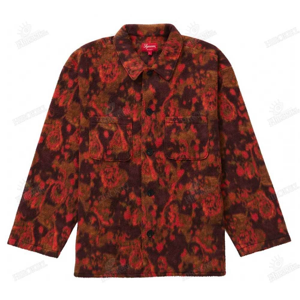 雑誌で紹介された supreme Paisley Fleece Shirt sサイズ シャツ - シャツ