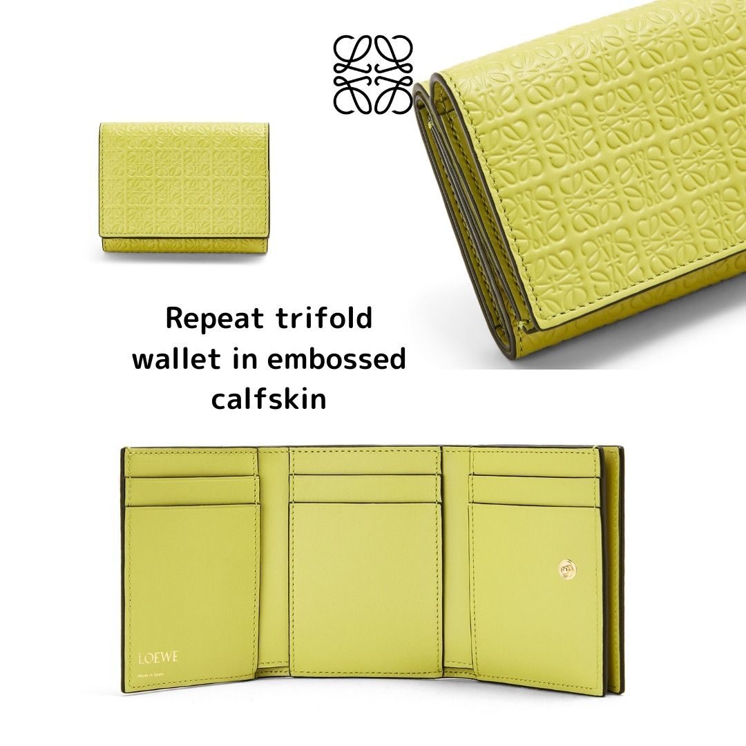 ロエベ☆LOEWE Repeat trifold wallet リピート トライフォルド (LOEWE ...