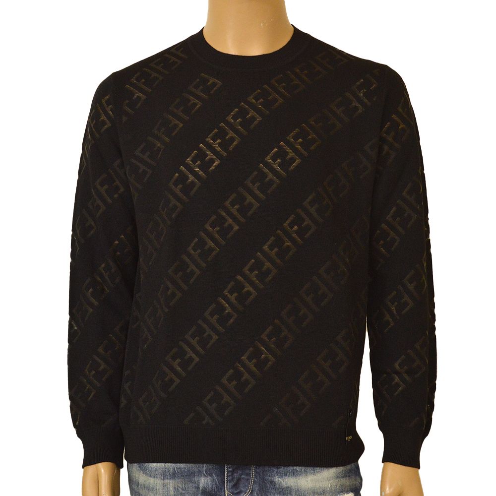 世界的に有名な FENDI フェンディ ズッカ柄 ニット - Tシャツ ...
