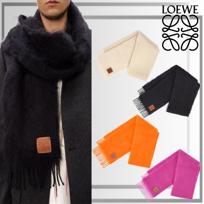直営店】LOEWE☆ロエベ ウール モヘア マフラー スカーフ (LOEWE 直営店】LOEWE☆ロエベ ウール モヘア マフラー スカーフ (LOEWE