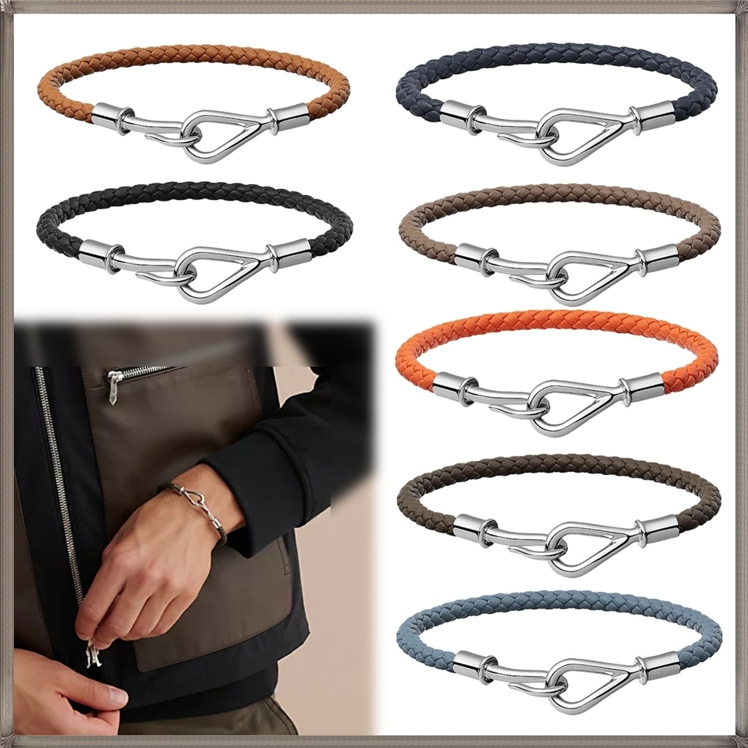 Hermes エルメス Jumbo H ジャンボ H レザーブレスレット Hermes ブレスレット Buyma