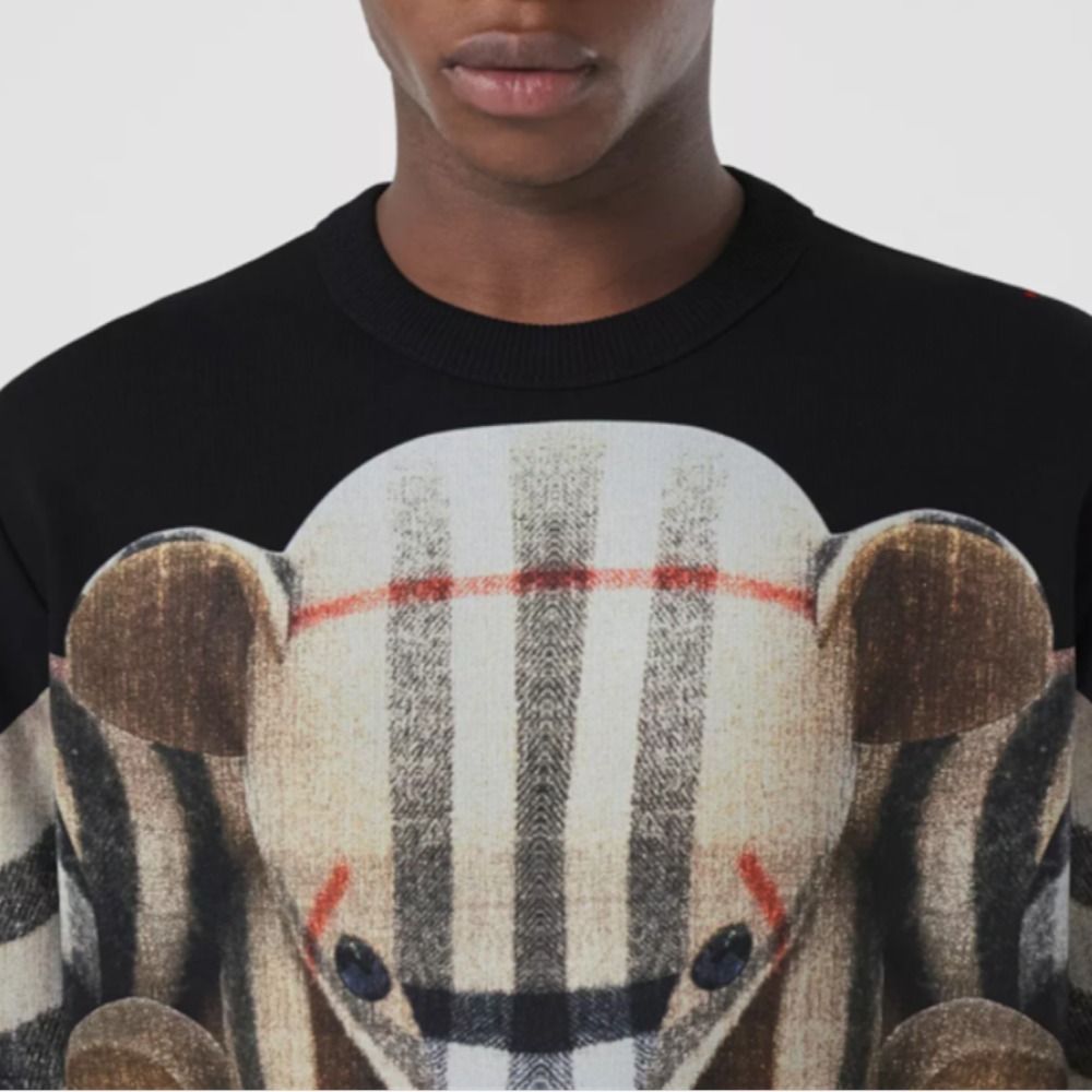BURBERRY トーマスベアプリント コットン スウェットシャツ (Burberry BURBERRY トーマスベアプリント コットン スウェットシャツ (Burberry