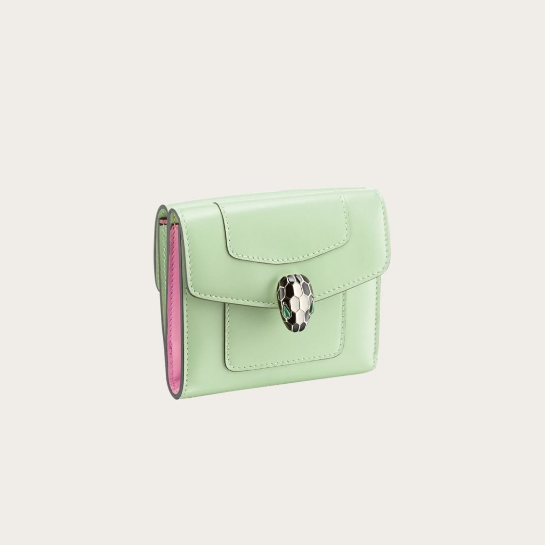 BVLGARI*新作*セルペンティ フォーエバー 三つ折り財布 レッド ...