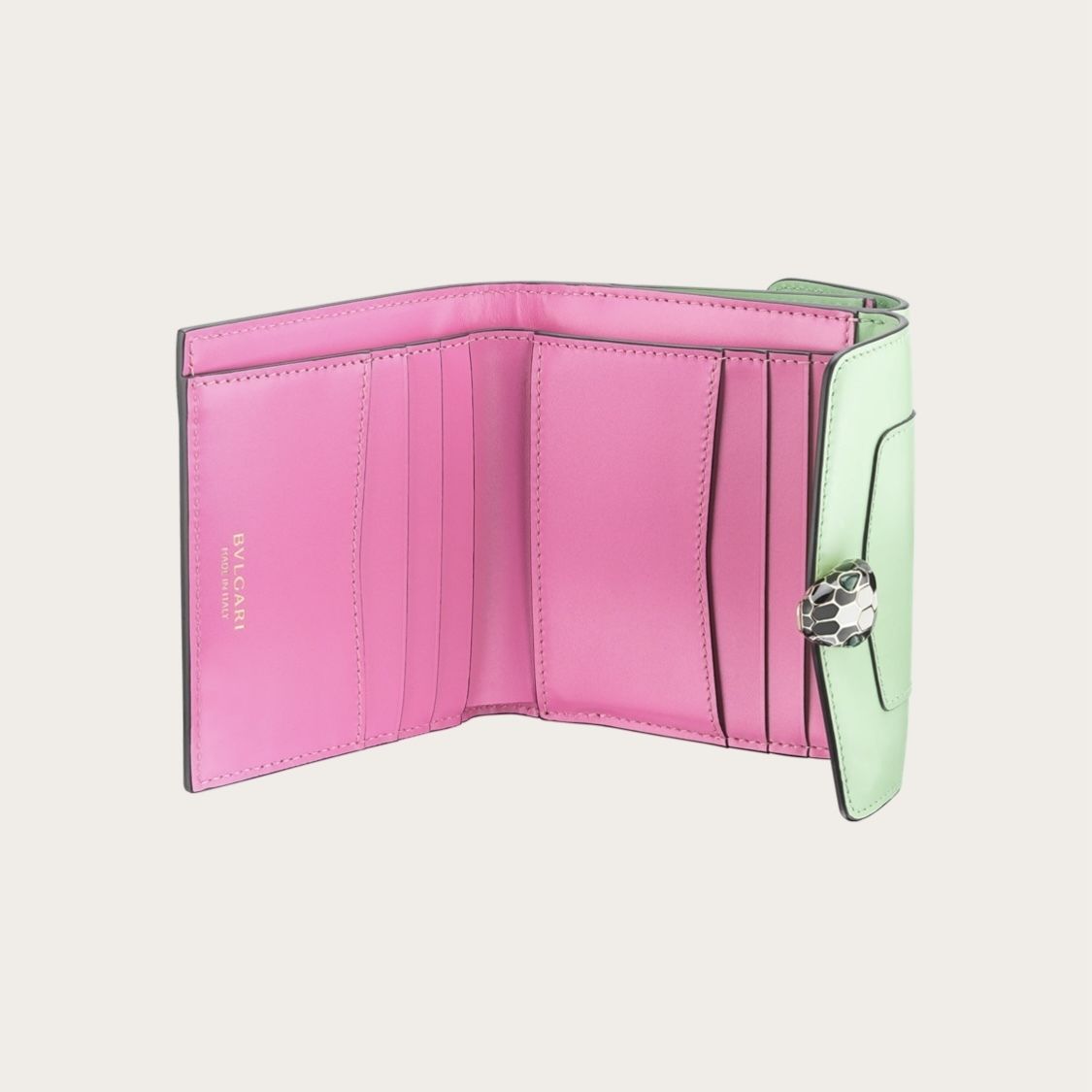 BVLGARI*新作*セルペンティ フォーエバー 三つ折り財布 レッド ...