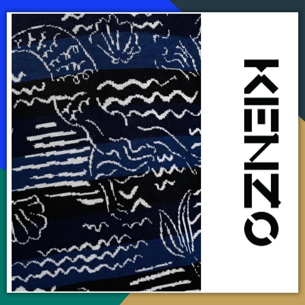 関税送料込】KENZO ストライプジャカードニット セーター (KENZO ...