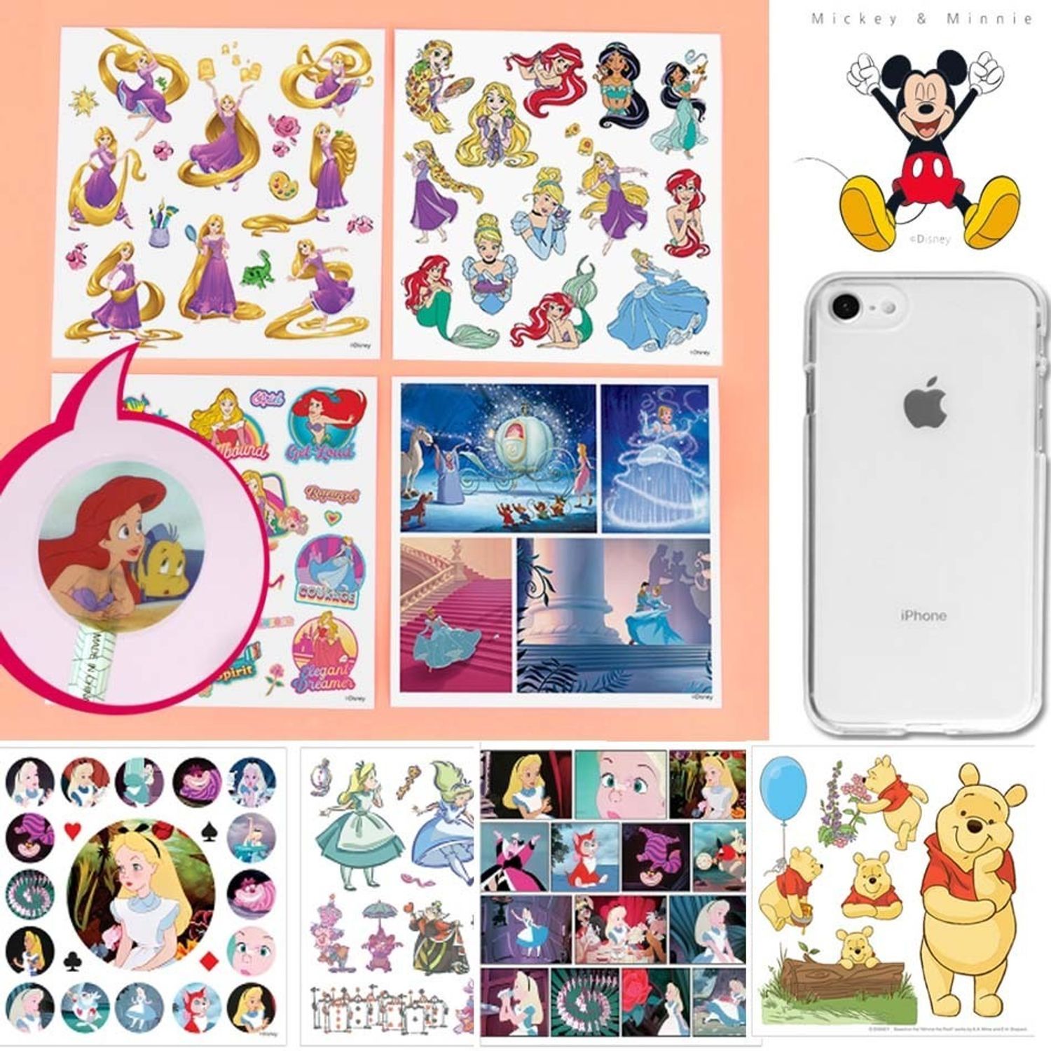 License ディズニーd I Yステッカー8個 Iphoneケース Disney Iphone スマホケース Buyma