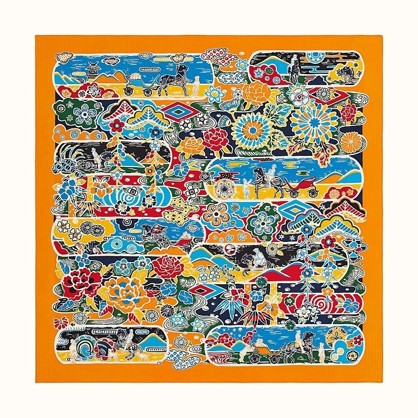2022 SS新作《エルメス》☆Chale 140 Bingata☆ショール 3カラー 2022 SS新作《エルメス》☆Chale 140 Bingata☆ショール 3カラー
