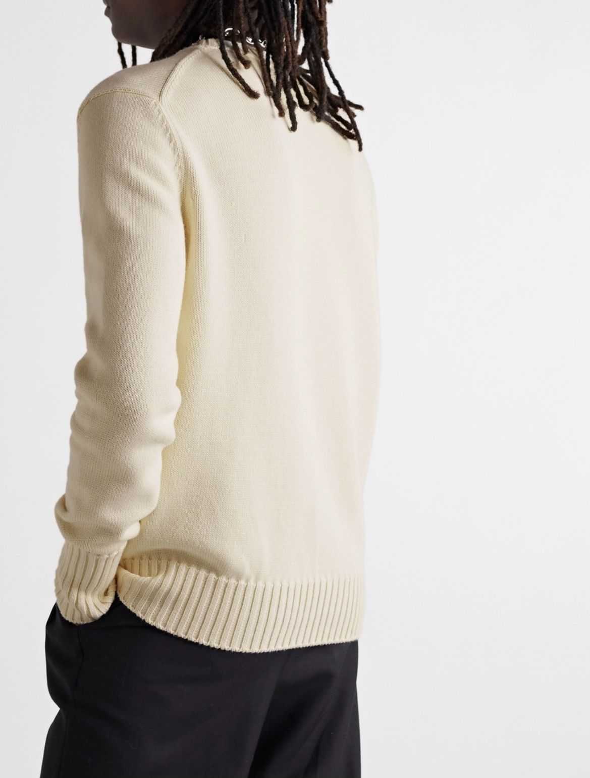 Alexander McQueen ロゴ ジャカード コットン セーター 人気 Alexander McQueen ロゴ ジャカード コットン セーター 人気