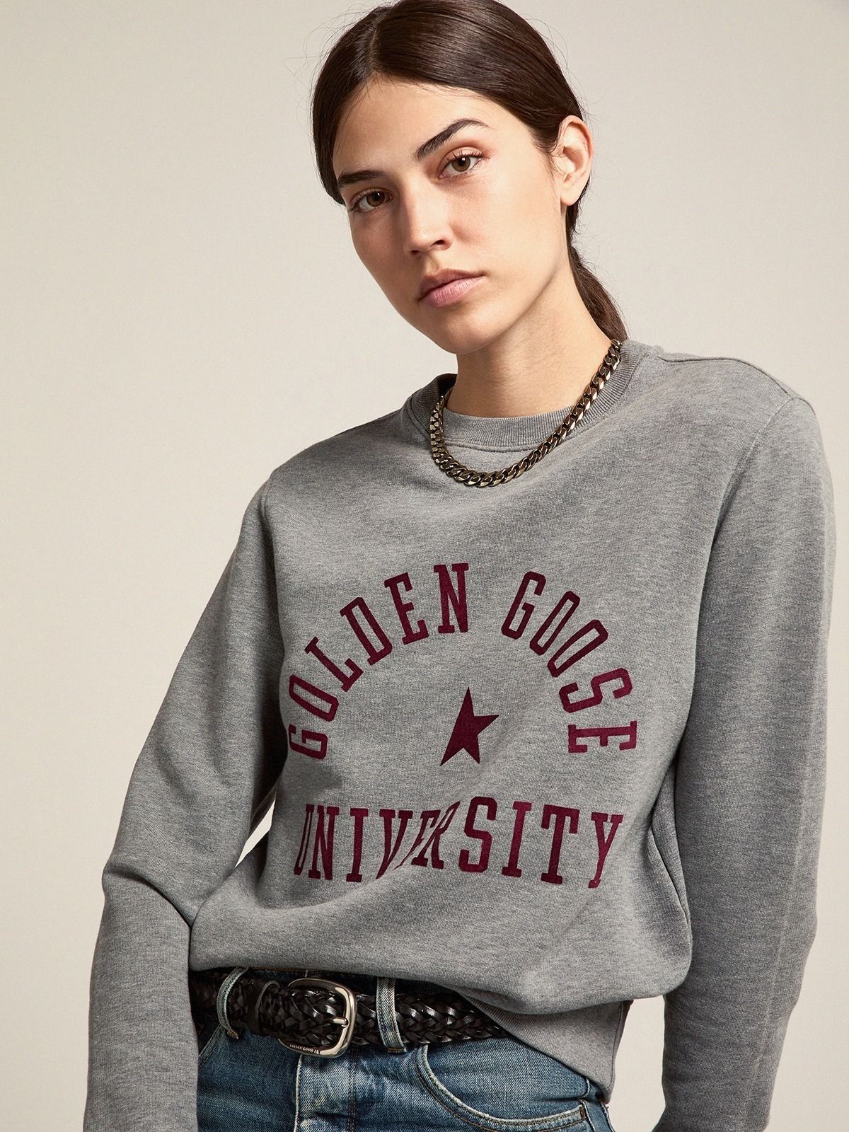 ∞GOLDEN GOOSE∞関税/送料込/Athena スウェットシャツ (Golden Goose ∞GOLDEN GOOSE∞関税/送料込/Athena スウェットシャツ (Golden Goose