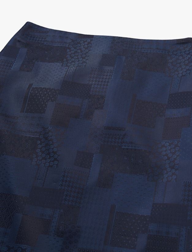 韓国人気☆ENZOBLUES☆Silk Mixed Pattern Skirt (ENZO BLUES/スカート