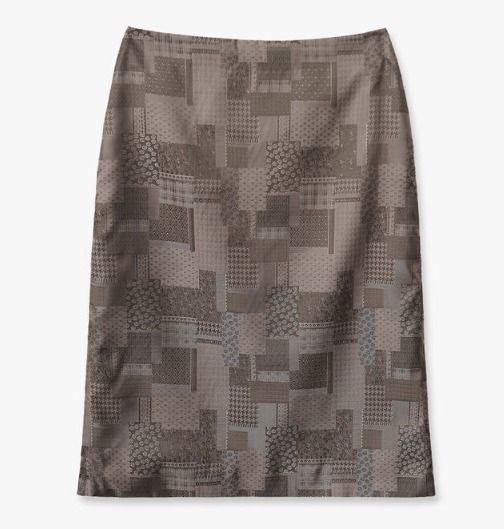 韓国人気☆ENZOBLUES☆Silk Mixed Pattern Skirt (ENZO BLUES/スカート