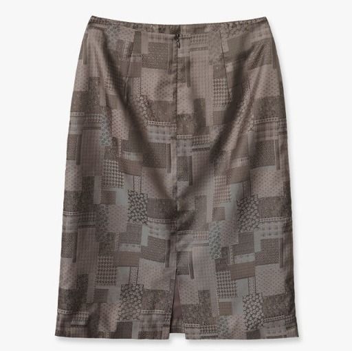 韓国人気☆ENZOBLUES☆Silk Mixed Pattern Skirt (ENZO BLUES/スカート