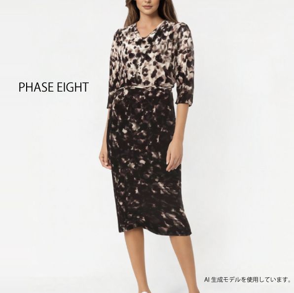 特価/完売前に【Phase Eight】Corrie Abstract スポット ドレス PHASE EIGHT】Corrie Abstract Spot Print Dress (Phase Eight