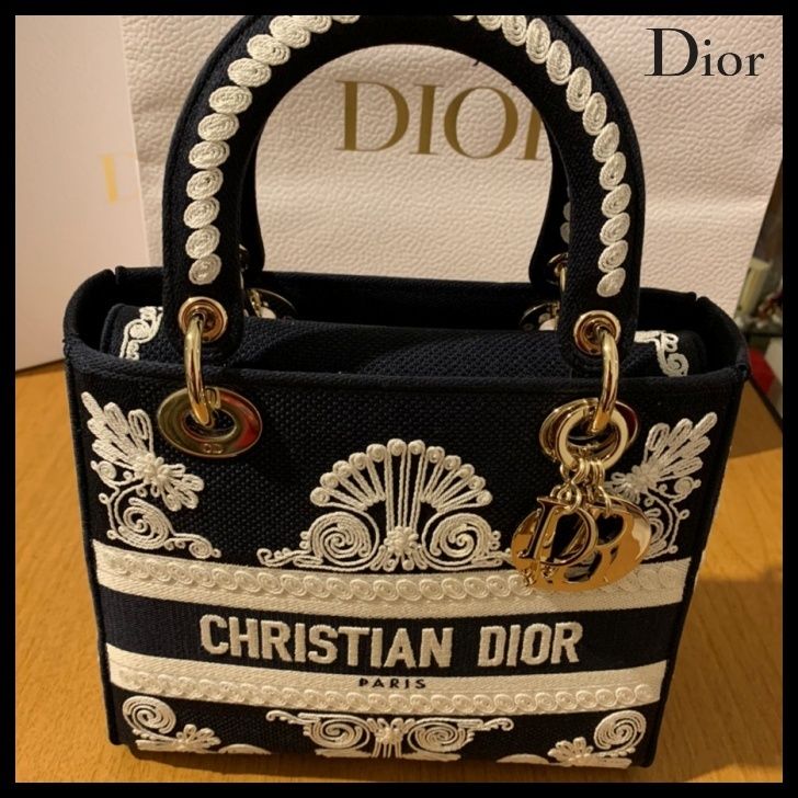 激レア☆ディオール☆LADY D-LITE ブック トート (Dior/ショルダー 交換無料! デニムジャケット Dior ディオール☆Christian 激レア!クリスチャン Gジャン/デニムジャケット