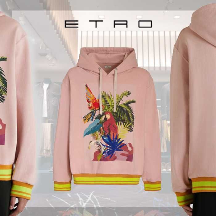 ETRO◇パロット フード ボクシーライン スウェットシャツ 人気 (ETRO ETRO◇パロット フード ボクシーライン スウェットシャツ 人気 (ETRO