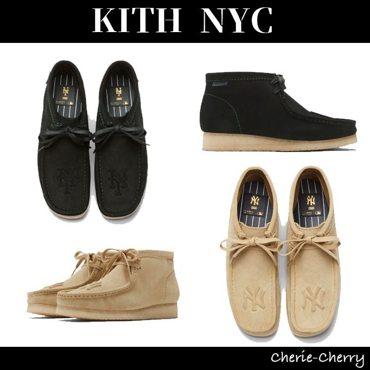 KITH】&Clarks NY ヤンキース ワラビー ブーツ (KITH NYC/ブーツ 正規代理店 ワラビー KITH スニーカー