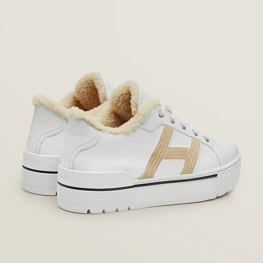 厚底とHマークがポイント♪】エルメス スニーカー 黒/オレンジ (HERMES 厚底とHマークがポイント♪】エルメス スニーカー 黒/オレンジ (HERMES