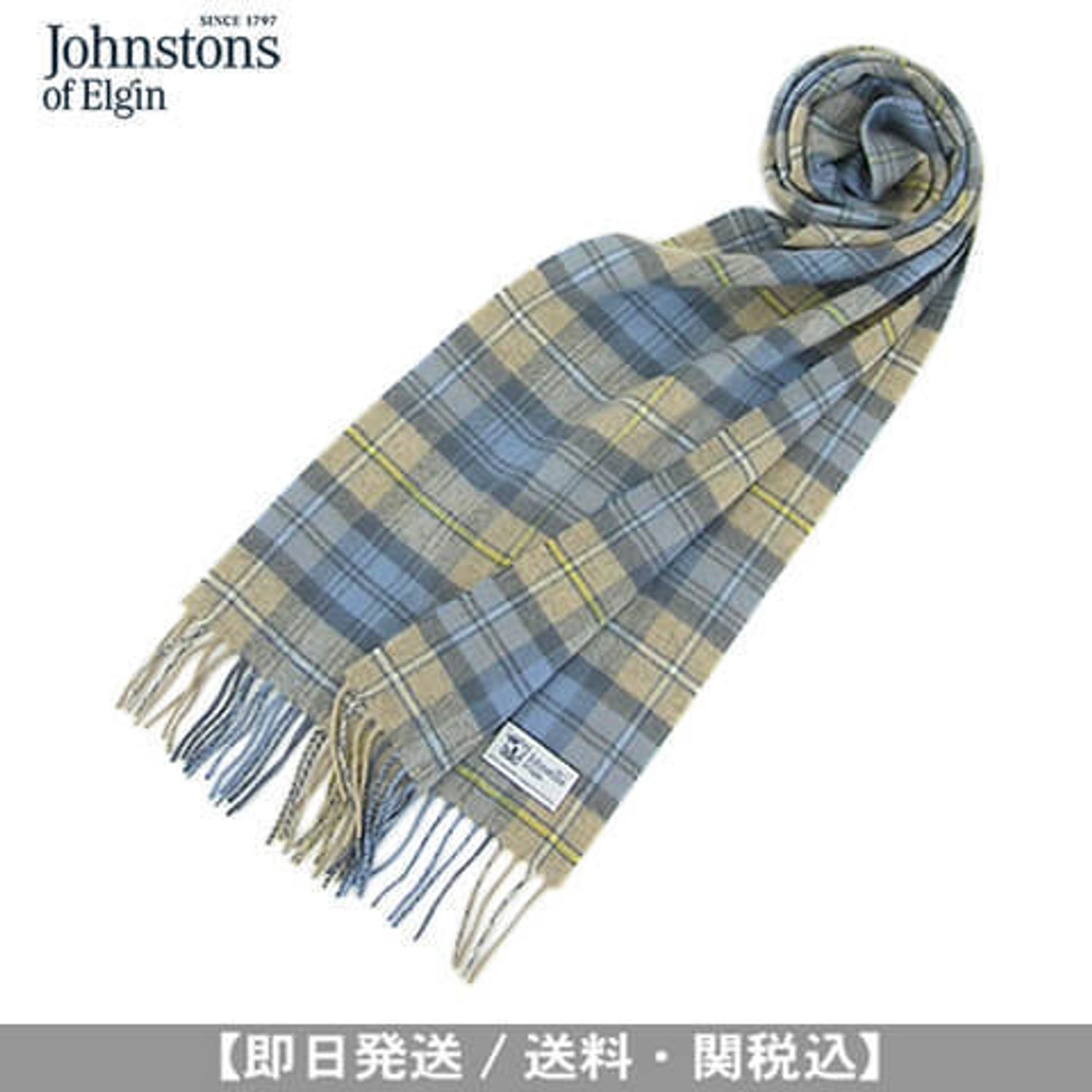 新作 ジョンストンズ メンズ カシミア100 マフラー Johnstons マフラー Wa Ku0110 Buyma