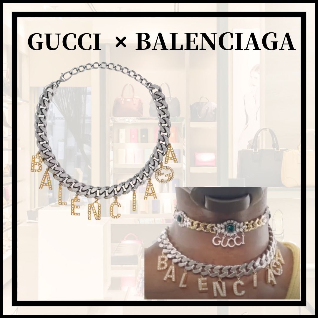 BALENCIAGA】×【GUCCI】スクリプト チョーカー☆ (GUCCI/ネックレス ...