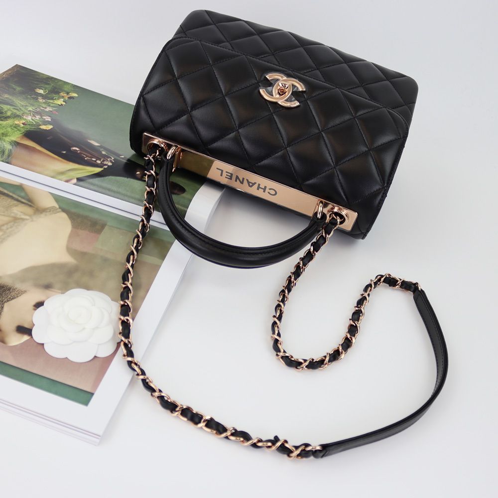 新作☆CHANEL トップハンドル フラップ バッグTRENDY CC♪A92236 ...