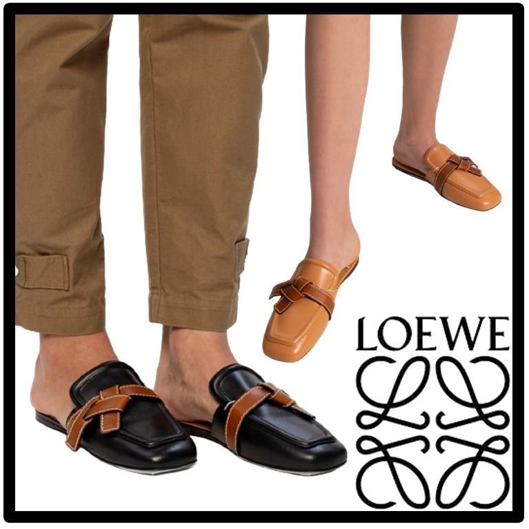 ☆送料・関税込☆LOEWE☆ゲート フラット ミュール☆正規品☆ (LOEWE オンライン売れ済 1回のみ使用☆LOEWE ロエベ サンダル サンダル