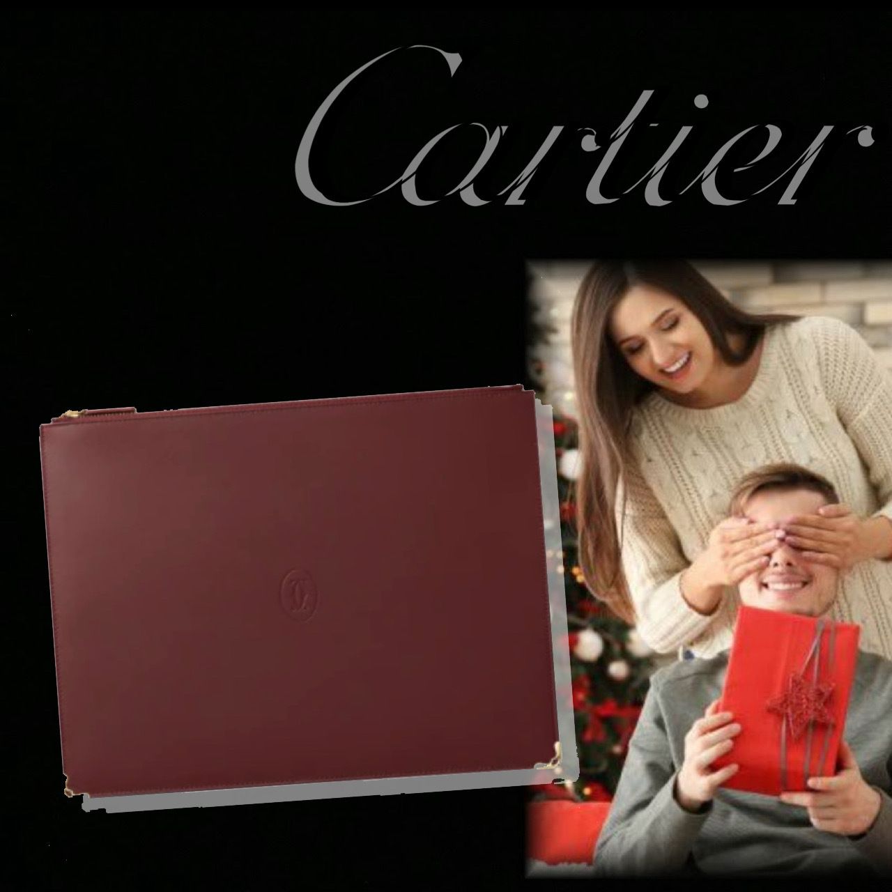 イニシャル4文字まで◇Cartier◇ マストドゥ ポーチSM (Cartier/雑貨