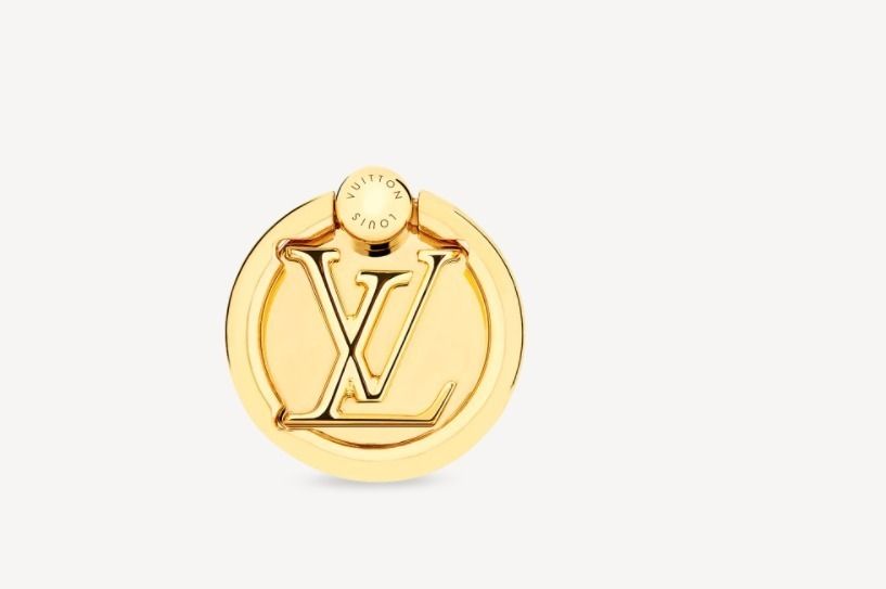 Louis Vuitton ゴールドロゴ アイフォン スマホバンカーリング Louis Vuitton ゴールドロゴ アイフォン スマホバンカーリング