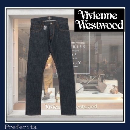 Vivienne Westwood】パンツ デニム スキニー ORB 刺繍 ロゴ (Vivienne 全国配送料無料 Vivienne スキニー Westwood カジュアルパンツ