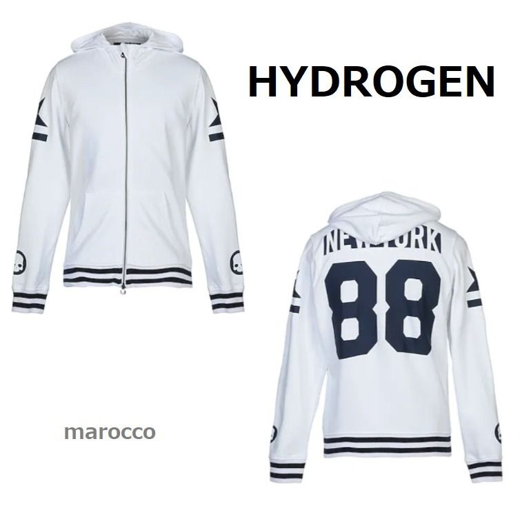 レア!!☆ Hydrogen ☆ スター&スカル・コットン フーディー レア!!☆ Hydrogen ☆ スター&スカル・コットン フーディー