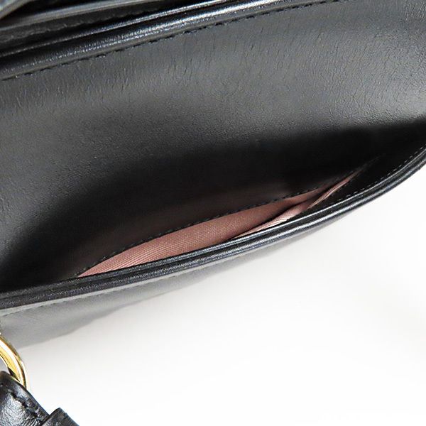 GUCCI グッチ トートバッグ レザーブラック レザー ロゴ 訳アリ (GUCCI