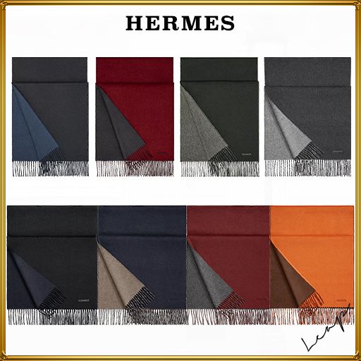 HERMES】エルメス マフラー レクトヴェルソ カシミヤ100% (HERMES ...