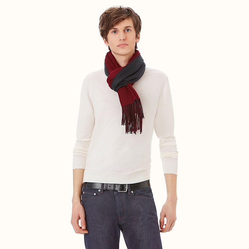 HERMES】エルメス マフラー レクトヴェルソ カシミヤ100% (HERMES HERMES】エルメス マフラー レクトヴェルソ カシミヤ100% (HERMES