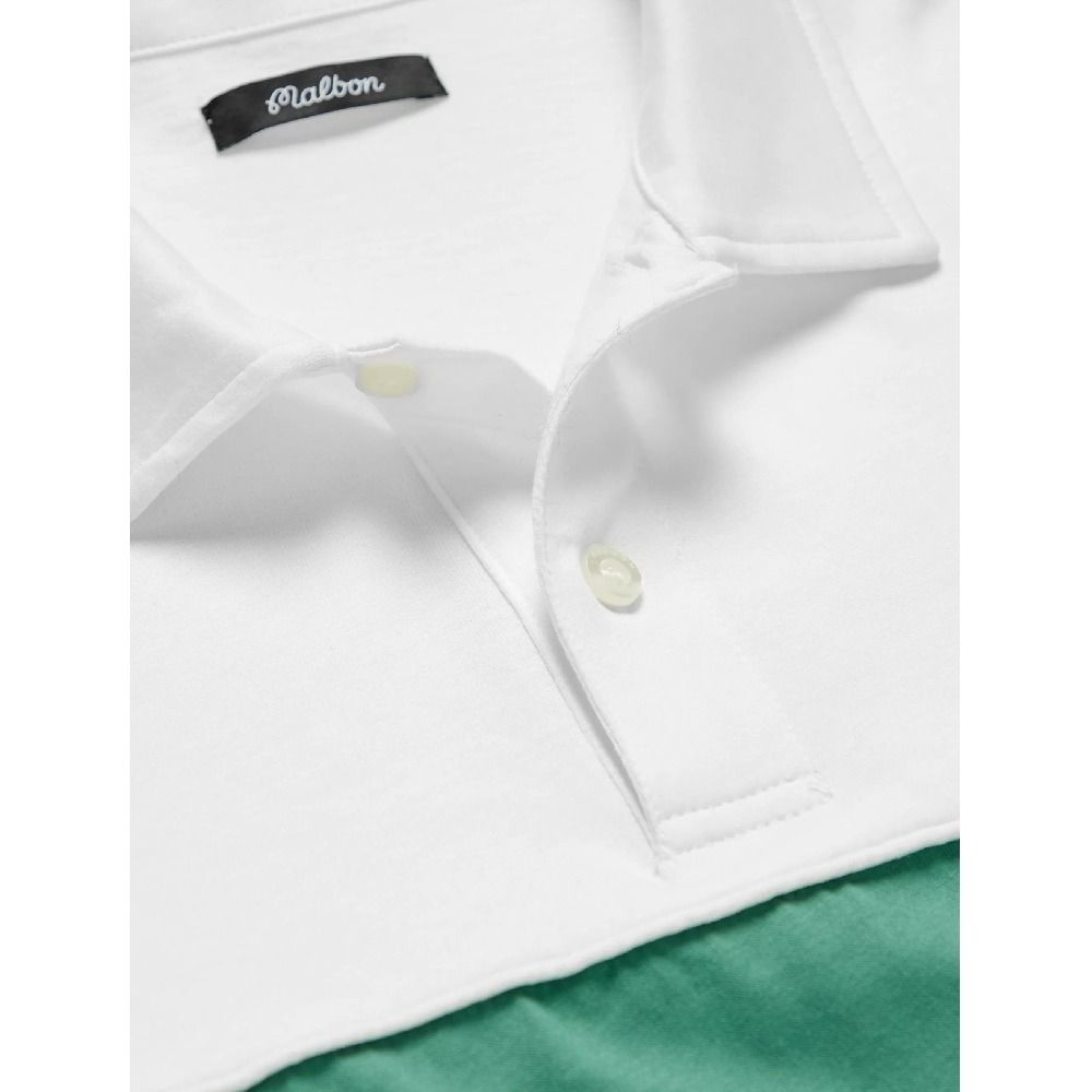 Malbon Golf ☆ 刺しゅうロゴカラー コットンポロシャツ 2色 (Malbon Malbon Golf ☆ 刺しゅうロゴカラー コットンポロシャツ 2色 (Malbon