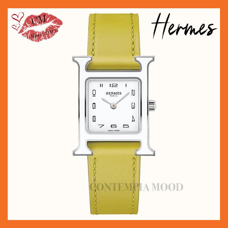 ◇希少◇ HERMES (エルメス) 《Hウォッチ》 21 x 21 mm 腕時計 (HERMES 【楽天カード分割】 エルメス レディース 腕時計 《Hウォッチ》 21×21 mm 腕時計(アナログ)