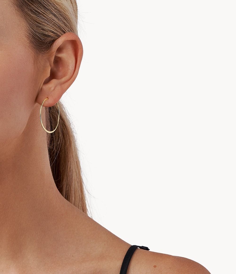 Michael Kors☆ Sterling Silver Medium Whisperフープピアス (Michael Michael Kors☆ Sterling Silver Medium Whisperフープピアス (Michael