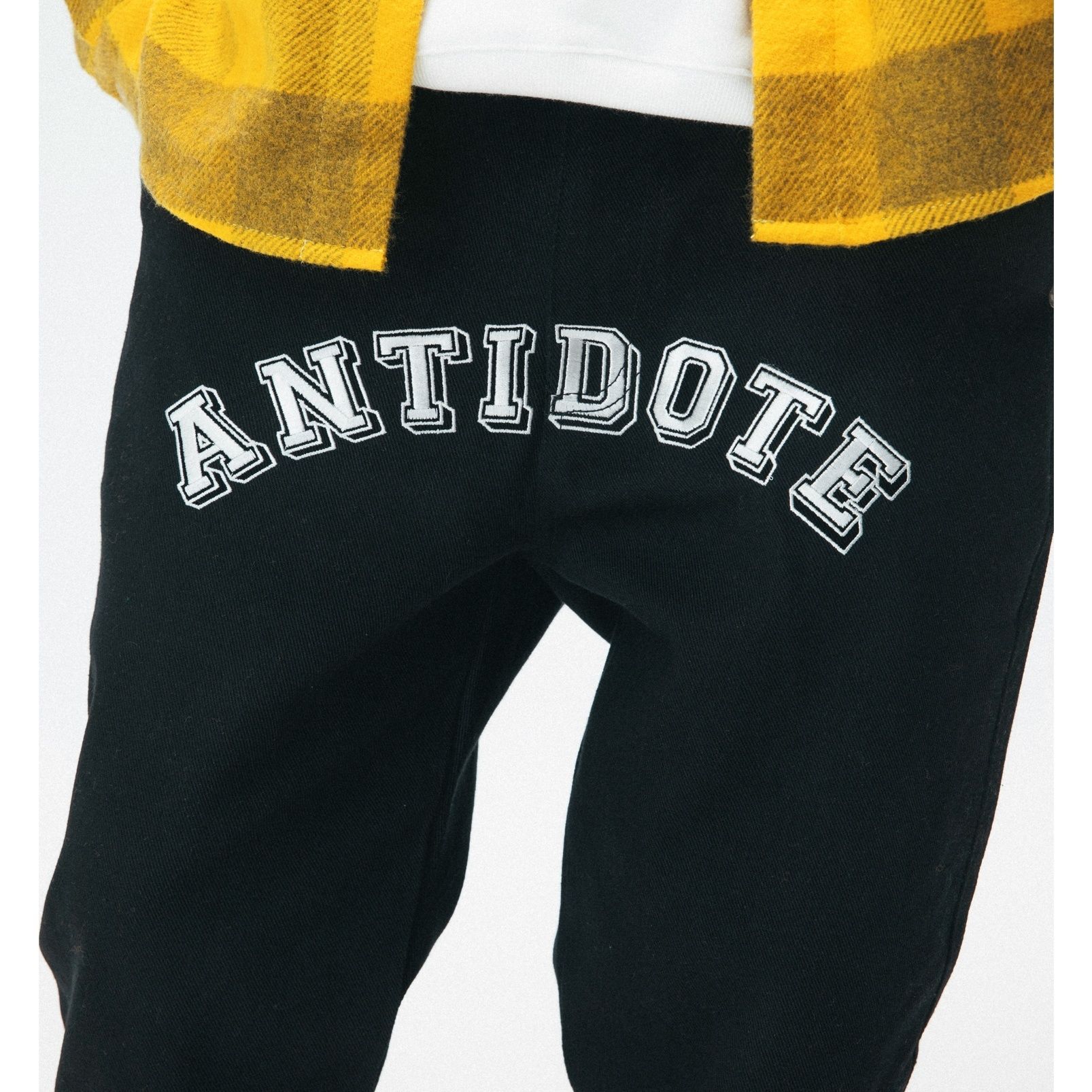 ANTIDOTE フロント ロゴ ストレート コットンパンツ (ANTIDOTE/パンツ ANTIDOTE フロント ロゴ ストレート コットンパンツ (ANTIDOTE/パンツ