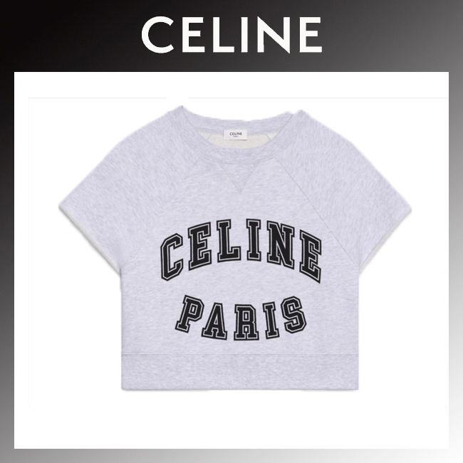 国内発送【CELINE】MC スウェットシャツ グレー ロゴ (CELINE/Tシャツ 国内発送【CELINE】MC スウェットシャツ グレー ロゴ (CELINE/Tシャツ