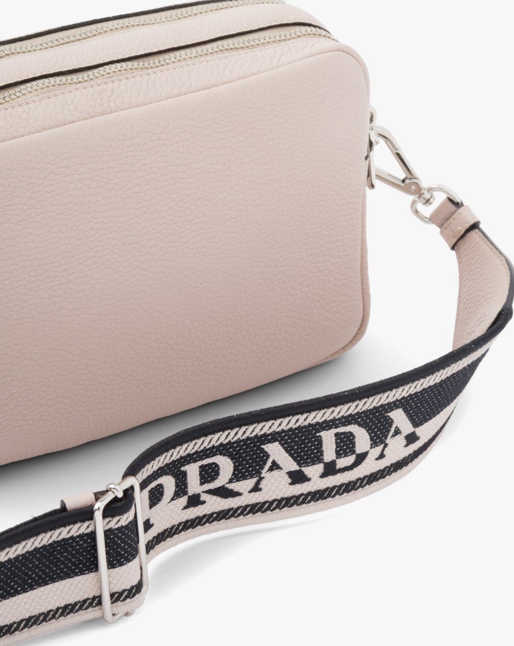 直営店□PRADA□Prada Flou leather bag 三角ロゴ ストラップ付 (PRADA ...