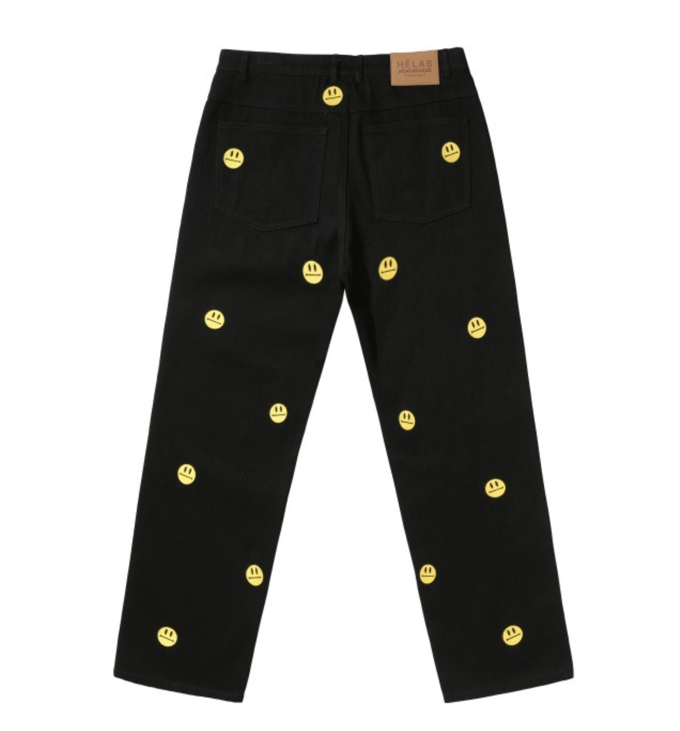 関税込/HELAS* スマイリー パッチ デニムパンツ (HELAS/デニム 関税込/HELAS* スマイリー パッチ デニムパンツ (HELAS/デニム