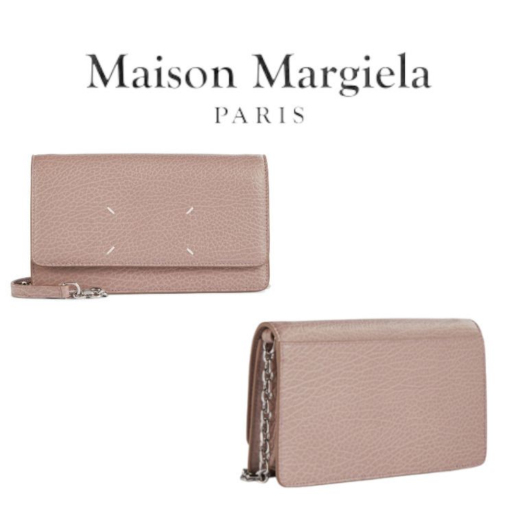 マルジェララージチェーンウォレットモーブコインケースカード (Maison ...