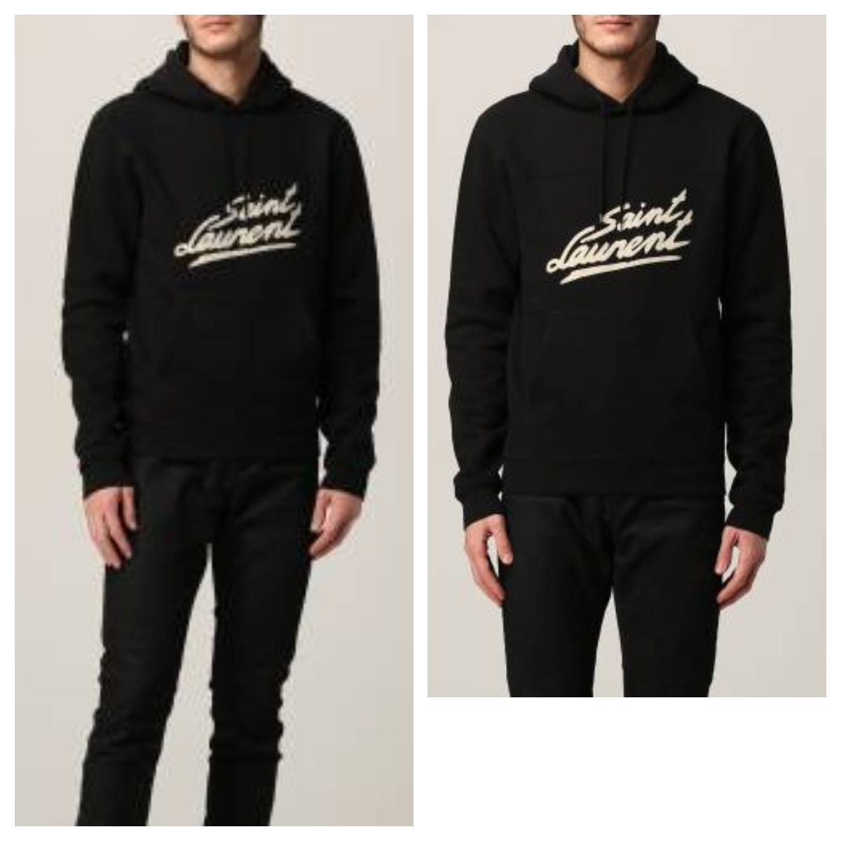 新作☆SAINT LAURENT サンローラン ロゴ フーディ パーカー (Saint 新作☆SAINT LAURENT サンローラン ロゴ フーディ パーカー (Saint