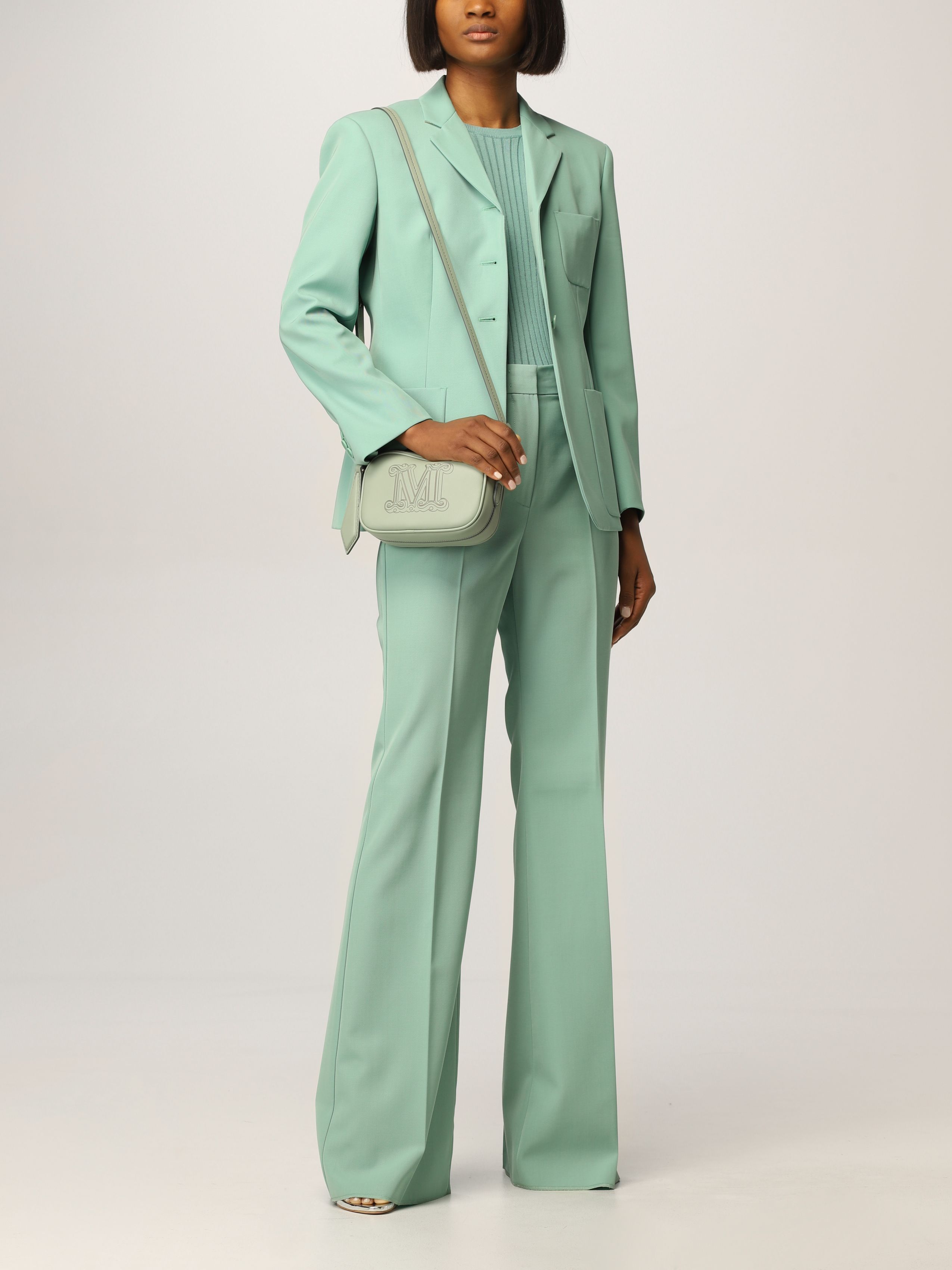 MAX MARA】モノグラムロゴ入り レザー クロスボディバッグ (Max Mara MAX MARA】モノグラムロゴ入り レザー クロスボディバッグ (Max Mara